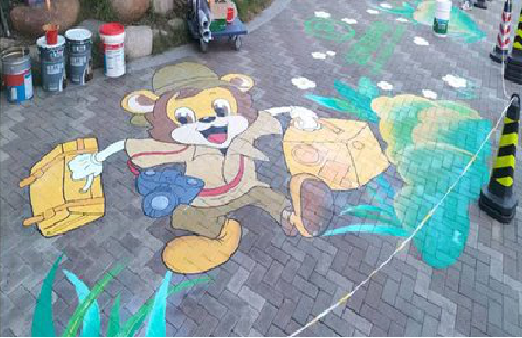  万安夏季画地面彩绘会遇到的问题