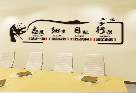  万安企业文化墙主要展示什么？