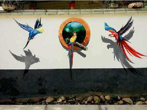  万安视觉错位-3D墙绘设计