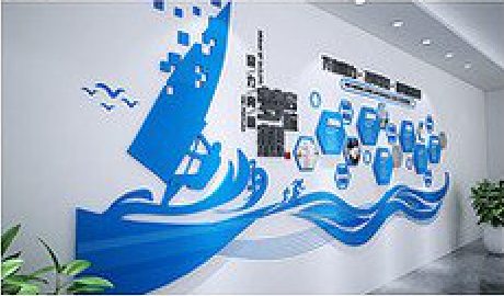  万安海浪主题文化墙如何设计？