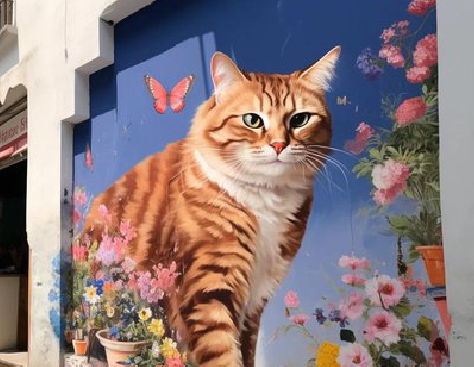  万安自己绘制有个性的手绘墙