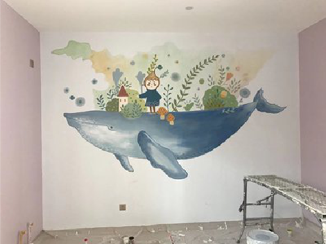  万安手绘墙的特点及优势。