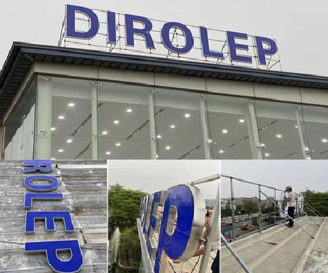  万安楼顶发光字安装的注意事项。